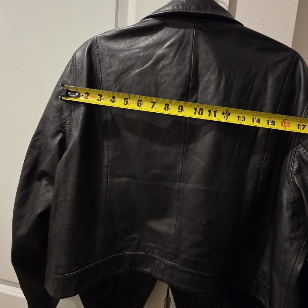 Able Maha Black Leather Jacket 2X - Picture 12 of 15